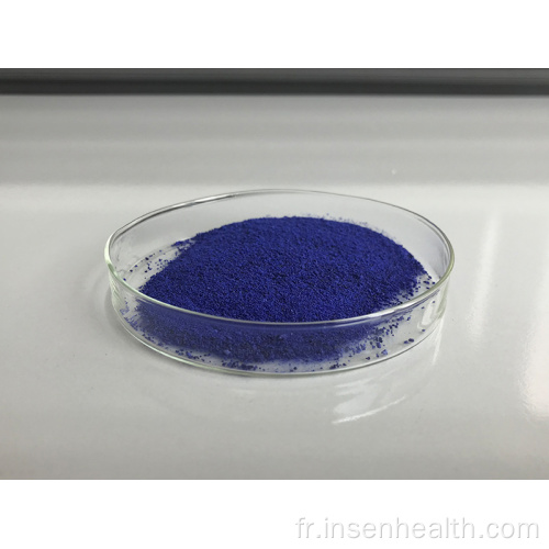 Poudre de peptide de cuivre bleue